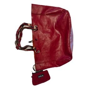 Rare Archival INCA by Stephen Webb Red Leather Tote - Iconic Y2K Boho Set